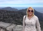 At the top of Table Mountain - a bit chilly up there!